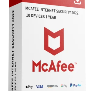 McAfee Internet Security 2022 – 1-Year Subscription (10 Devices, Bind Key)